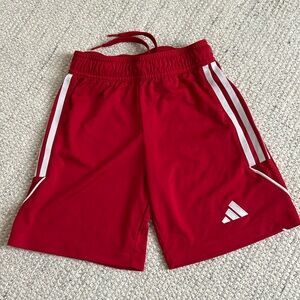 Adidas Tiro 23 shorts, red, size 9-10 Y